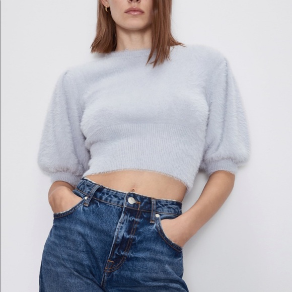 Zara Sweaters - ZARA BNWT Faux Fur Sweater